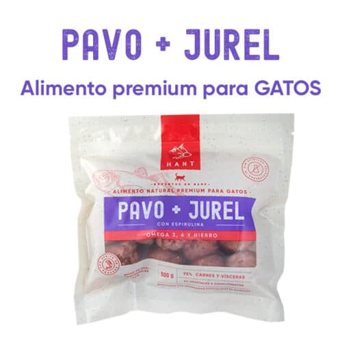 Pavo + Jurel alimento premium para gatos hant